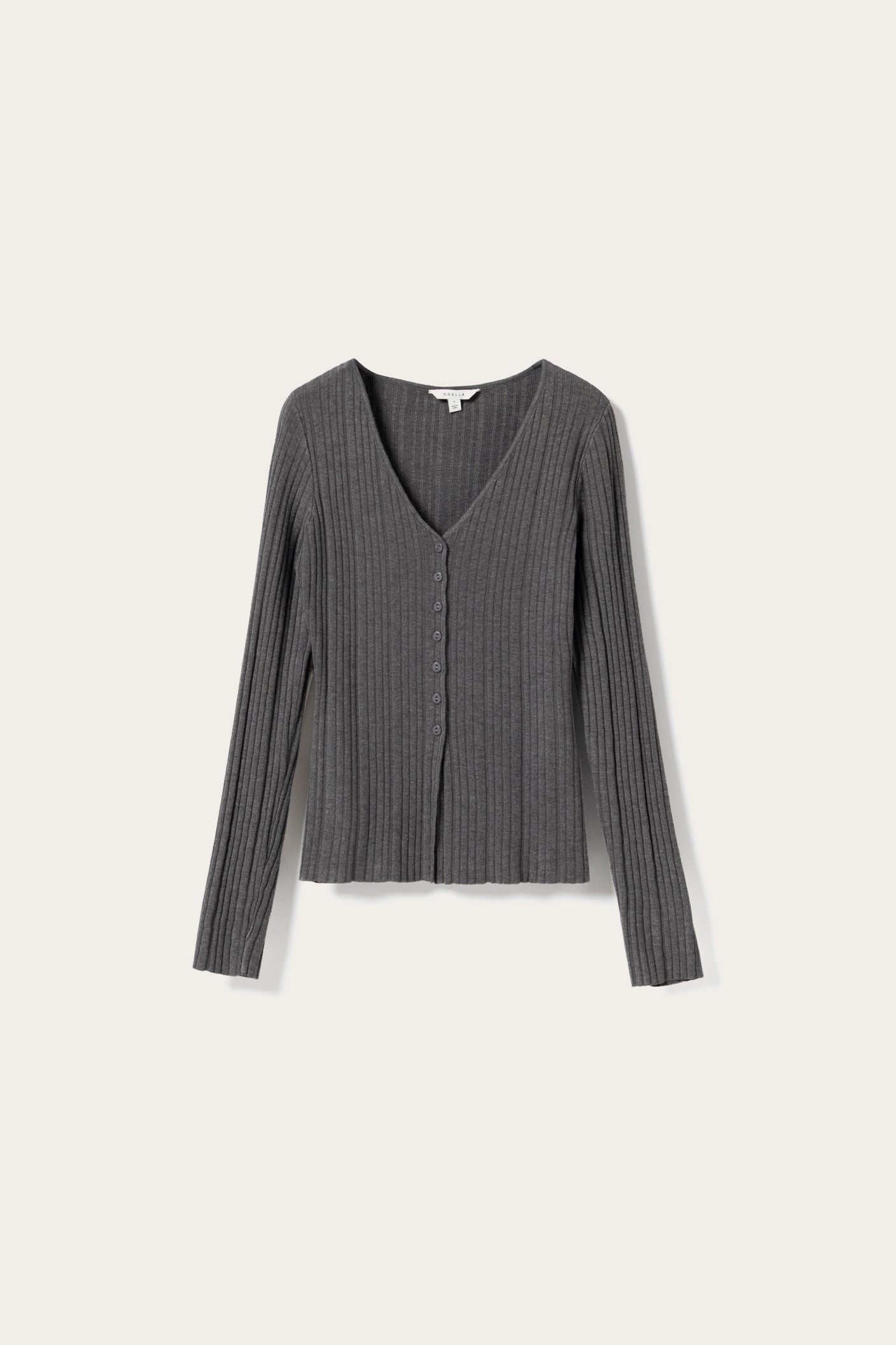 N-Melvie Top Medium Grey Melange
