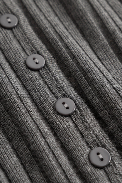 N-Melvie Top Medium Grey Melange