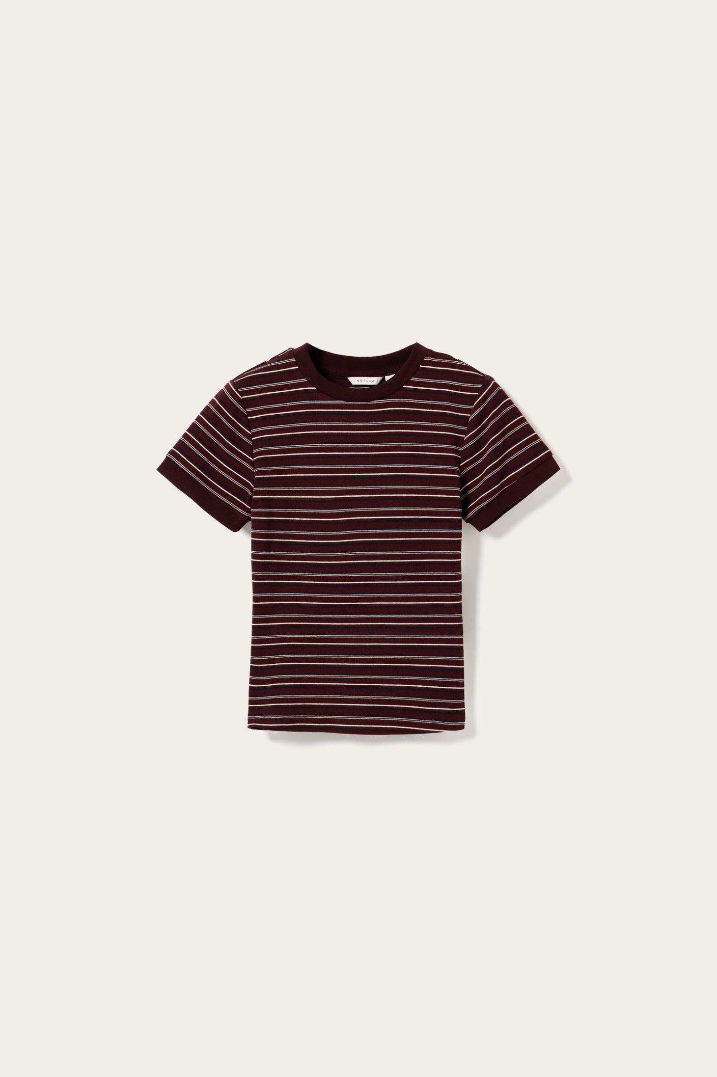 N-Mykel Top Dizzy Burgundy Stripe