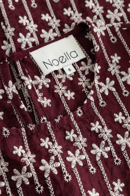 Shelly Blouse Dusty Mahogany