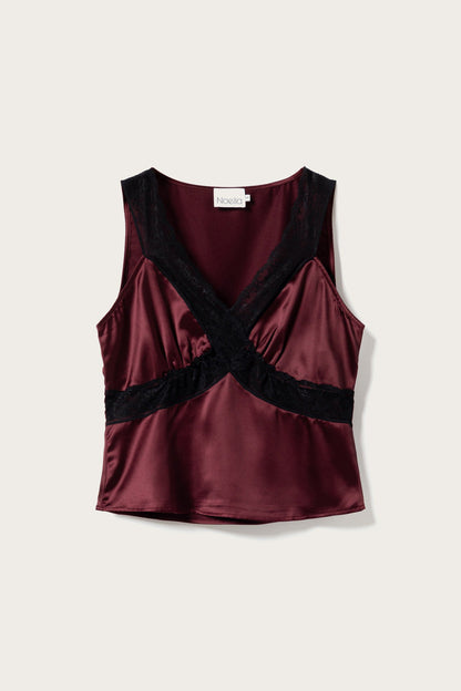 Laurentina Blouse Dusty Mahogany