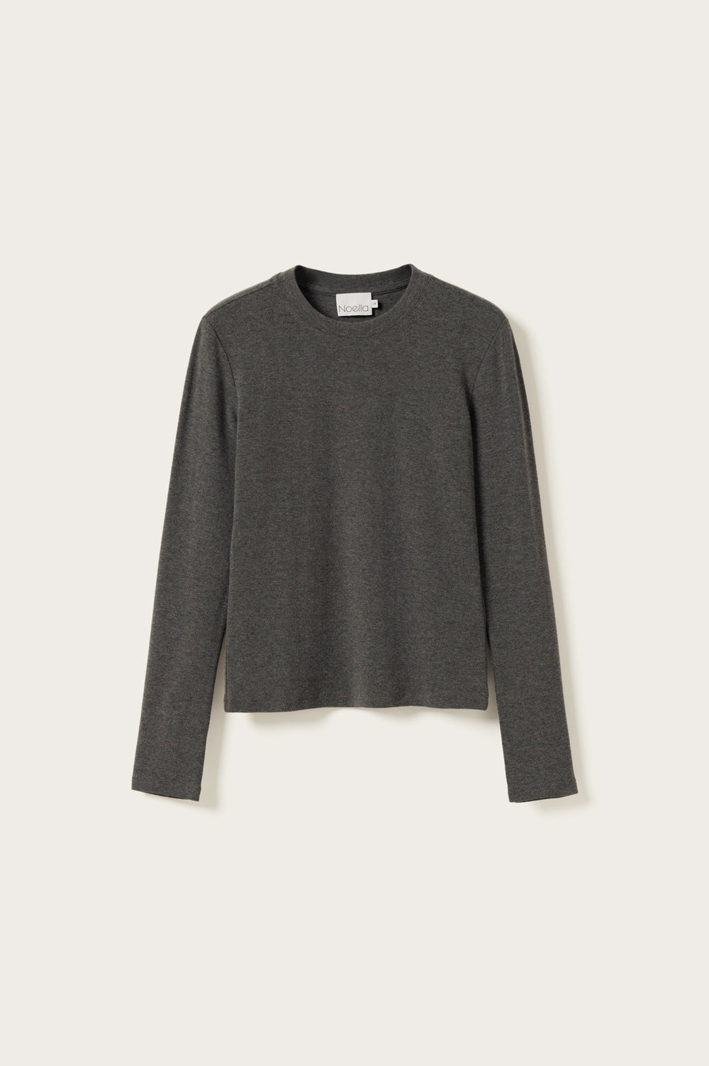 Lidie LS Top Dark Grey Melange
