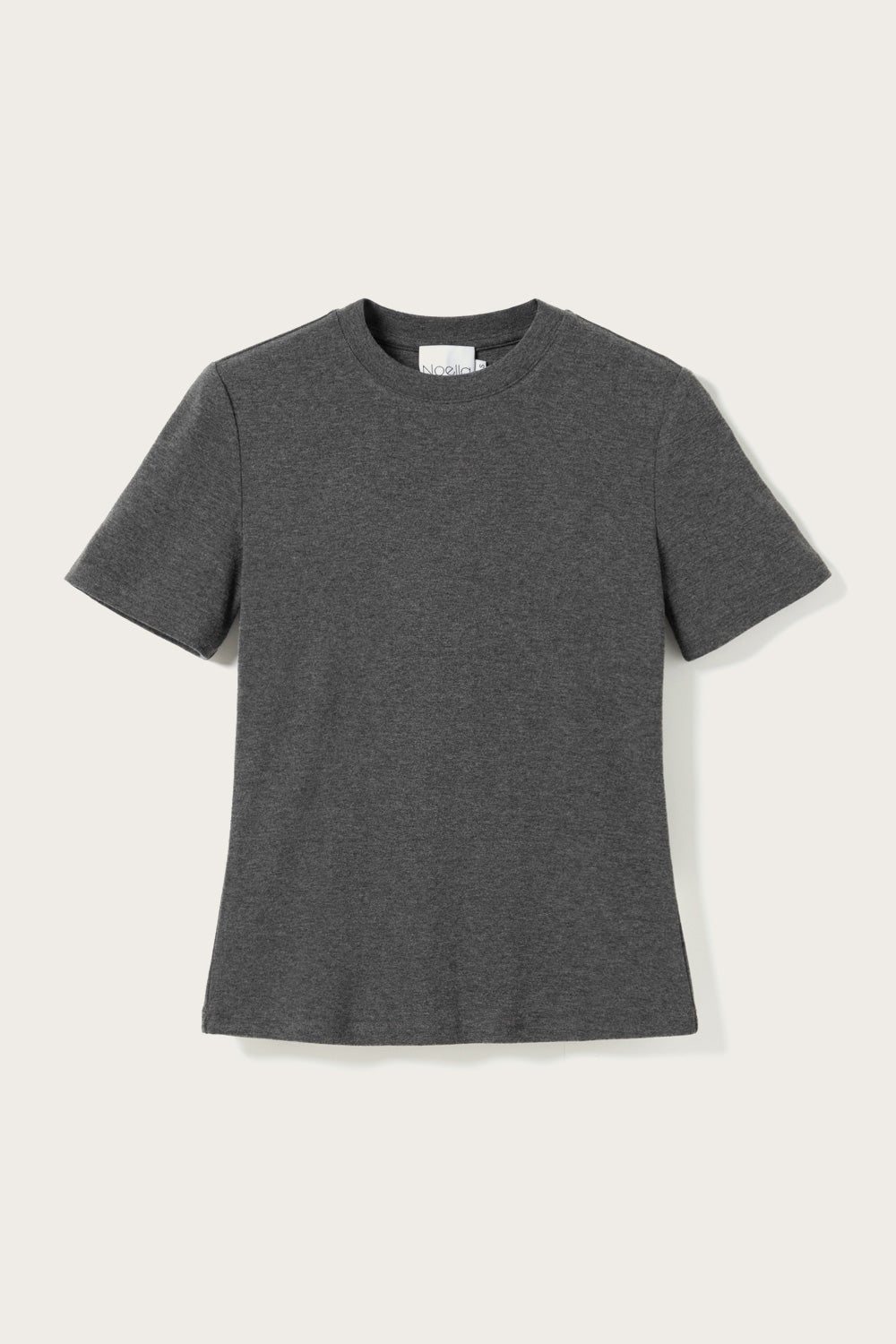 Lidie SS Top Dark Grey Melange