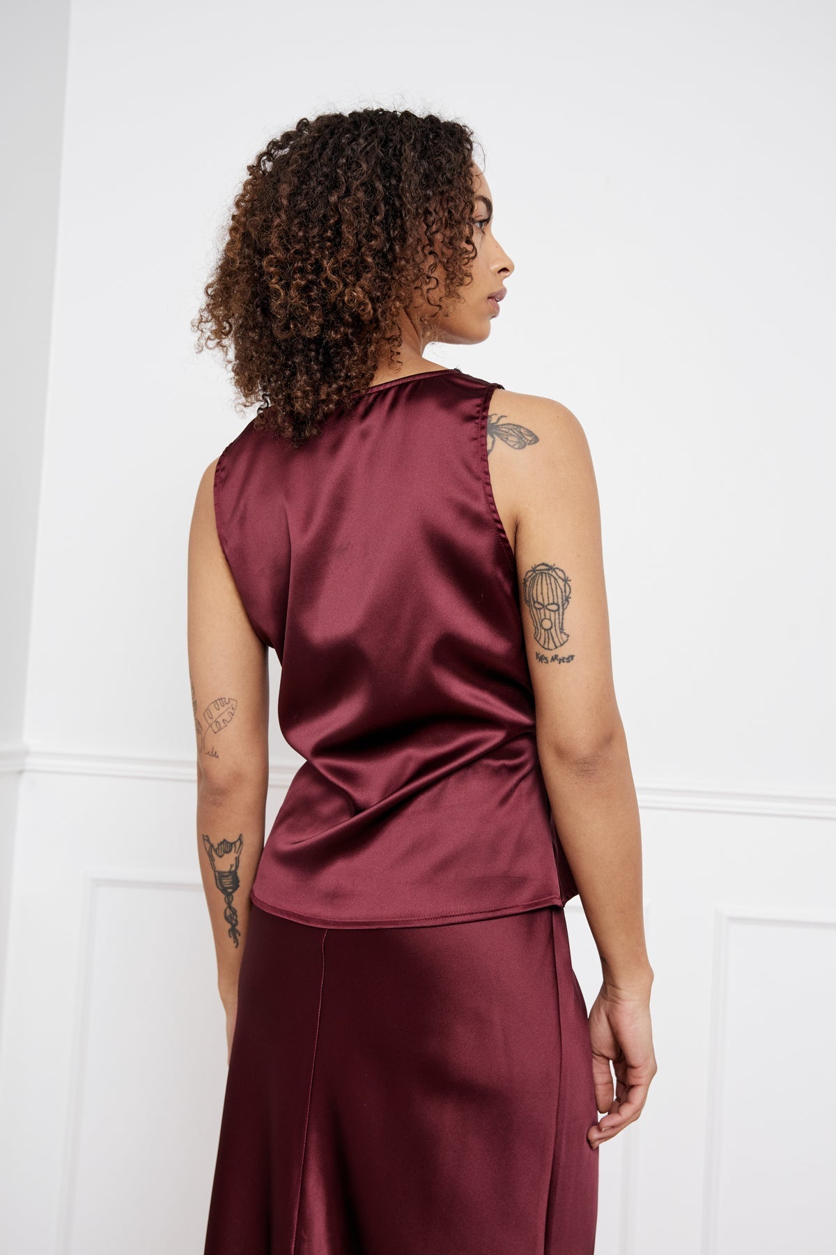 Laurentina Blouse Dusty Mahogany