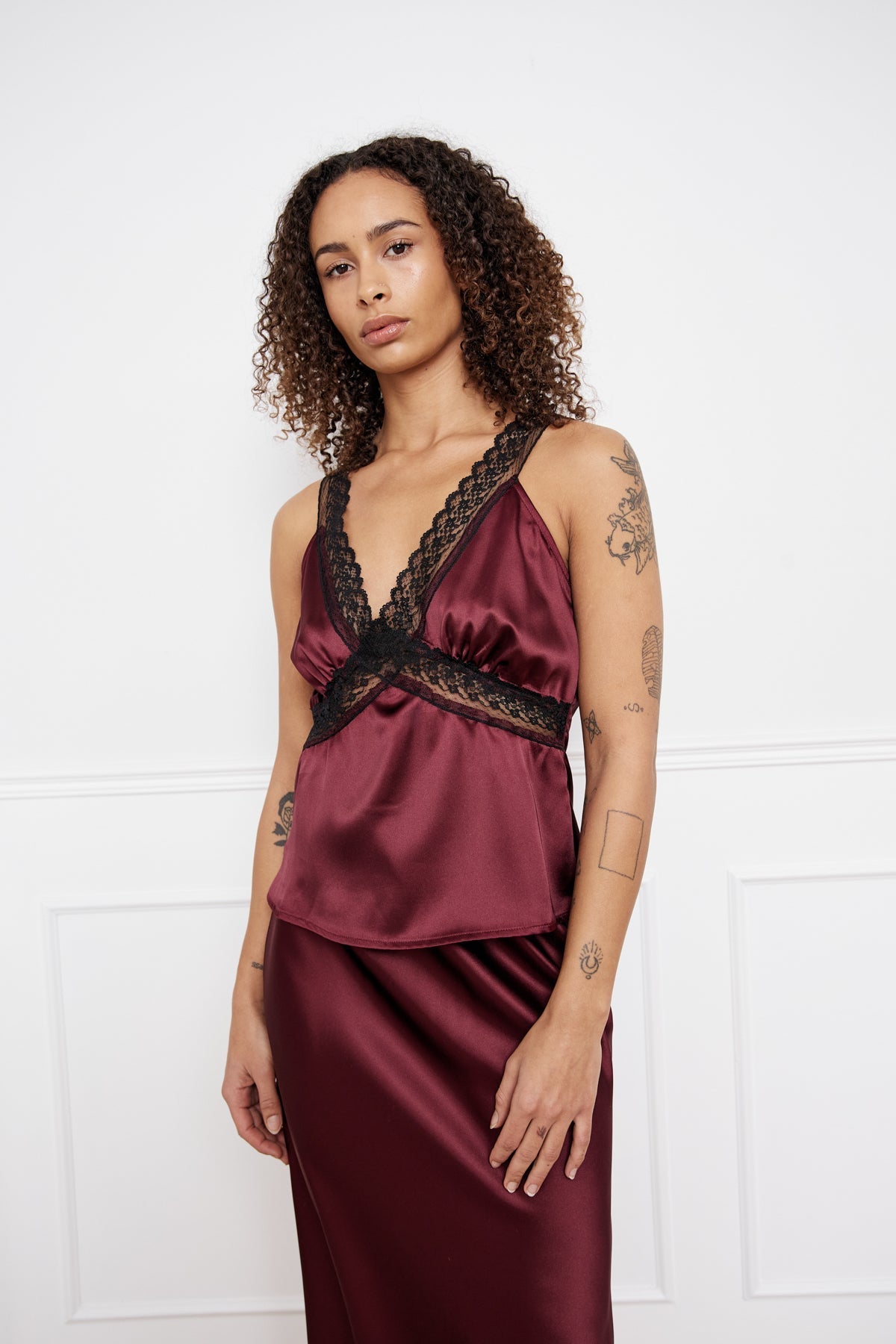 Laurentina Blouse Dusty Mahogany