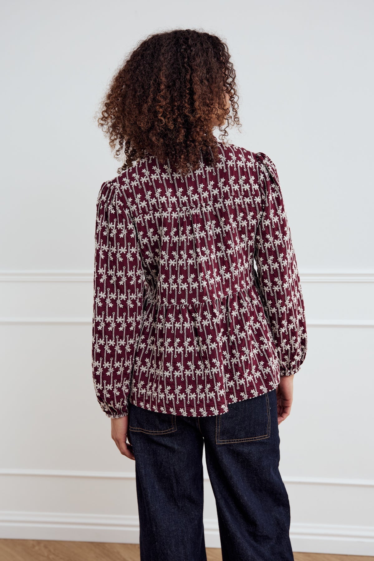 Matti Blouse Dusty Mahogany