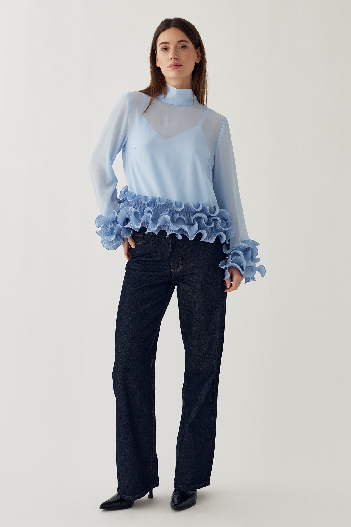N-Latanietta Blouse Sky Blue