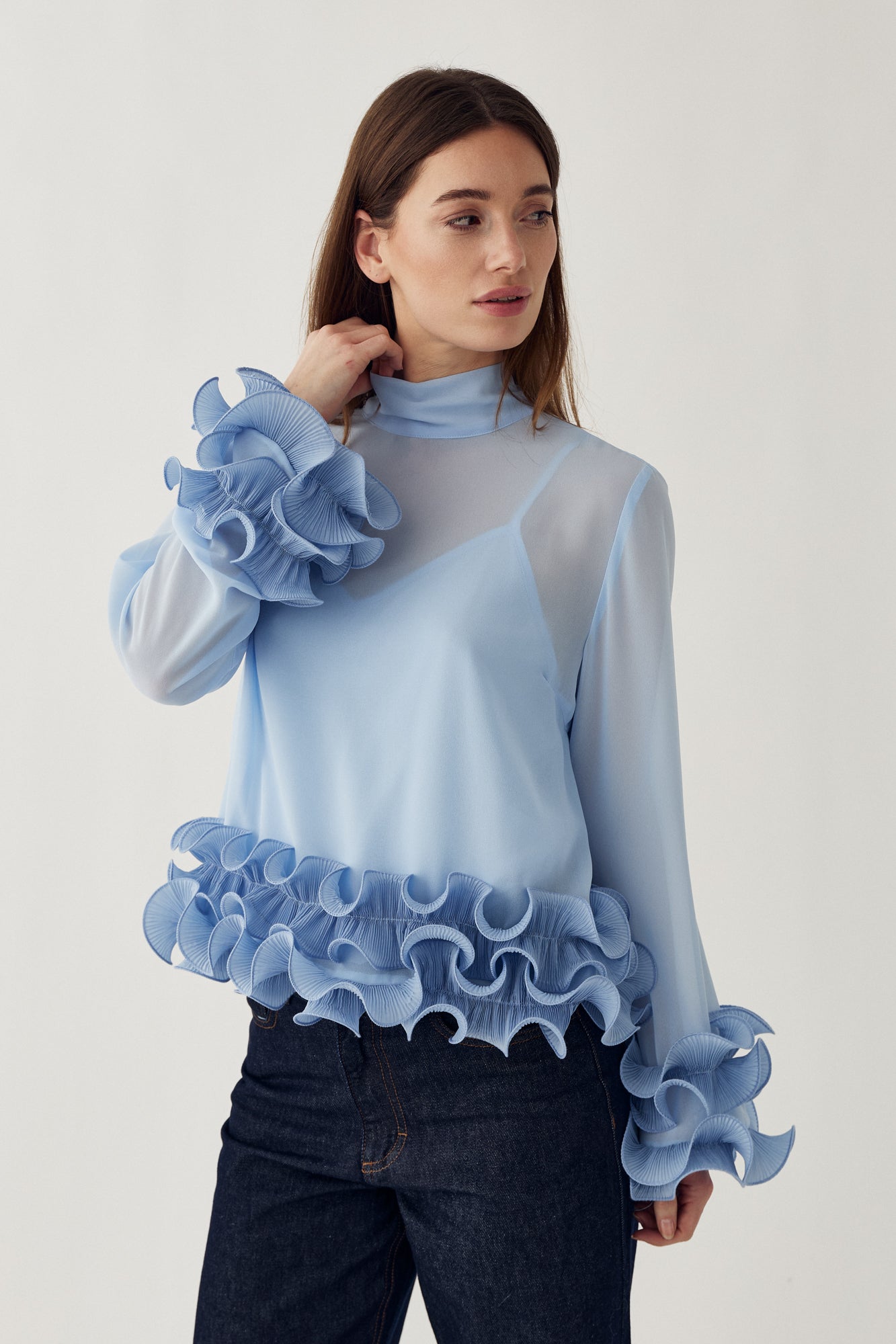 N-Latanietta Blouse Sky Blue