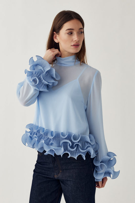 N-Latanietta Blouse Sky Blue