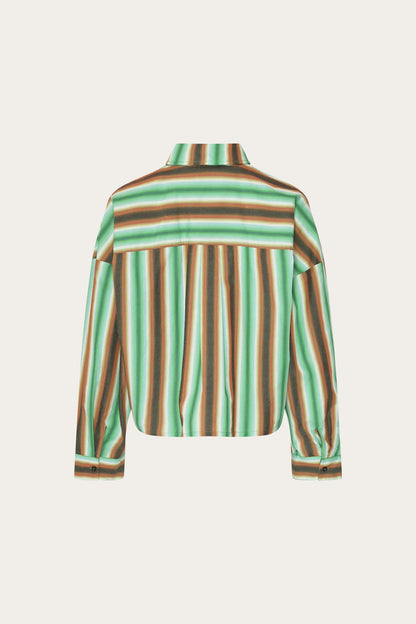 Liara Shirt Cosma Green Stripe