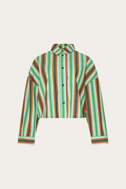 Liara Shirt Cosma Green Stripe