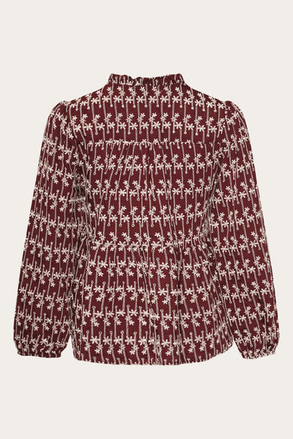 Matti Blouse Dusty Mahogany