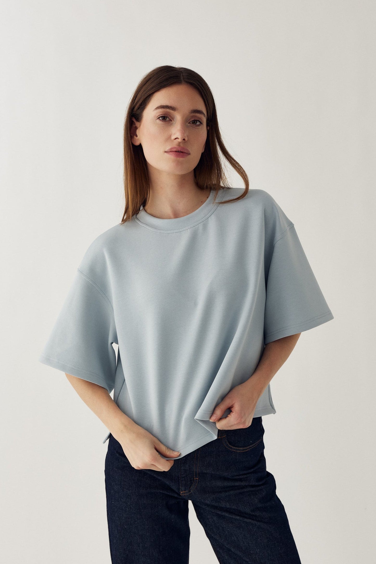 N-Maple T-shirt Sky Blue