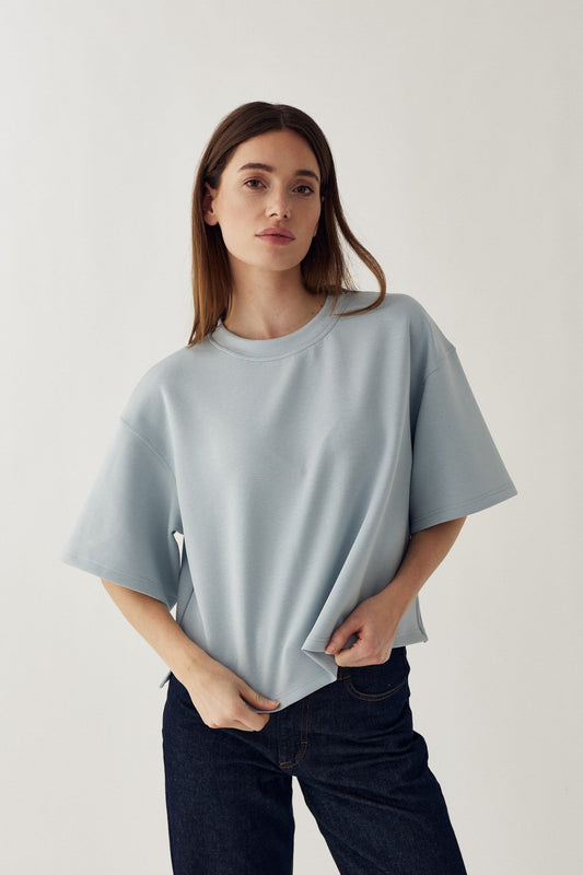 N-Maple T-shirt Sky Blue